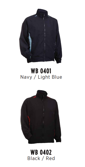 WB 04 - UNISEX FULL-ZIP Windbreaker Jacket 110gsm