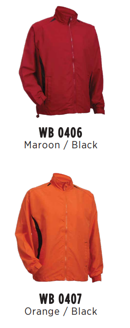 WB 04 - UNISEX FULL-ZIP Windbreaker Jacket 110gsm