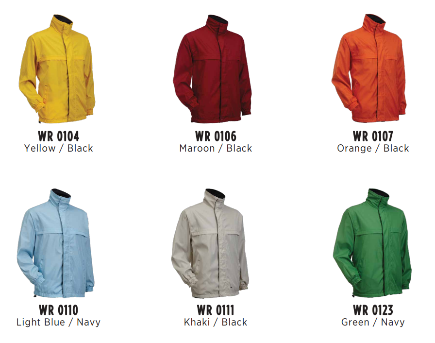 WR 01 - UNISEX FULL-ZIP Reversible Windbreaker 125gsm