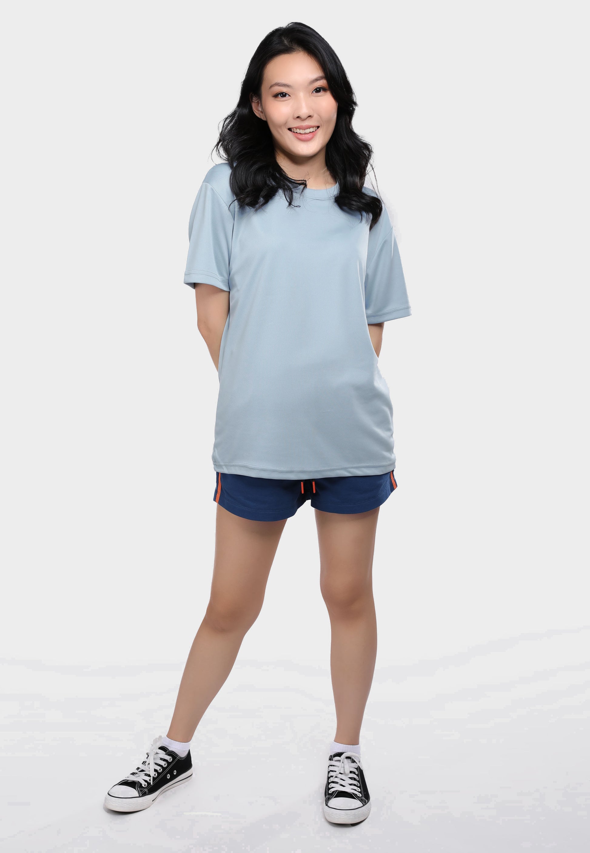 Women's Ashley Blue Microfiber T-Shirt 