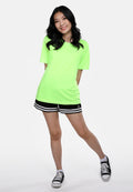 Women's Neon Green Microfiber T-Shirt