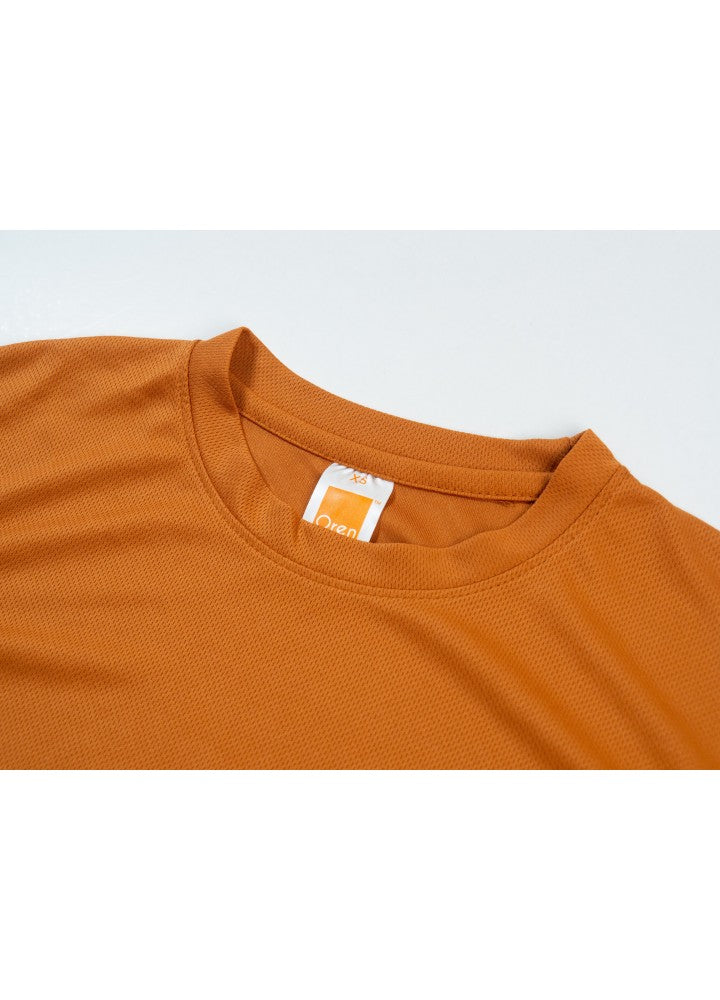 QD04 - Unisex 100% Microfibre Eyelet Short Sleeve T-shirt 160gsm