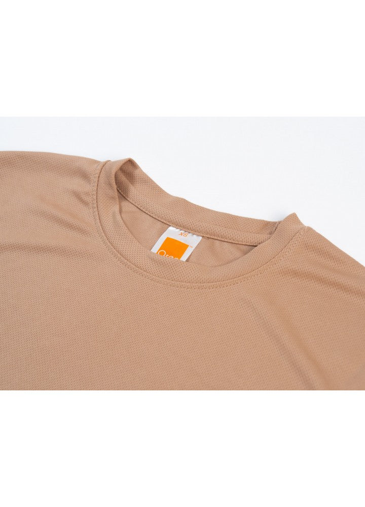 QD04 - Unisex 100% Microfibre Eyelet Short Sleeve T-shirt 160gsm