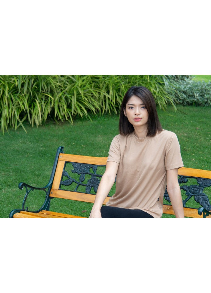 QD04 - Unisex 100% Microfibre Eyelet Short Sleeve T-shirt 160gsm