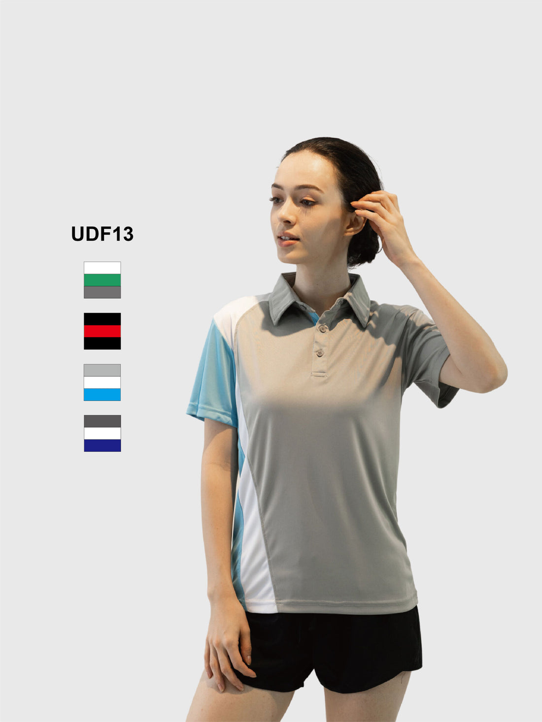 UDF13 - Ultifresh Contrast CS Sash Polo T-Shirt (Unisex)