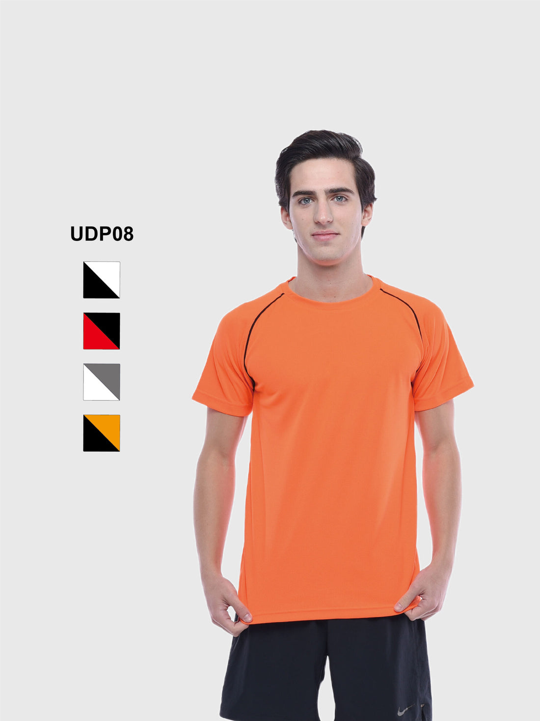 UDP08 - Ultifresh Contrast VOV Piping Crew Neck T-Shirt (Unisex)