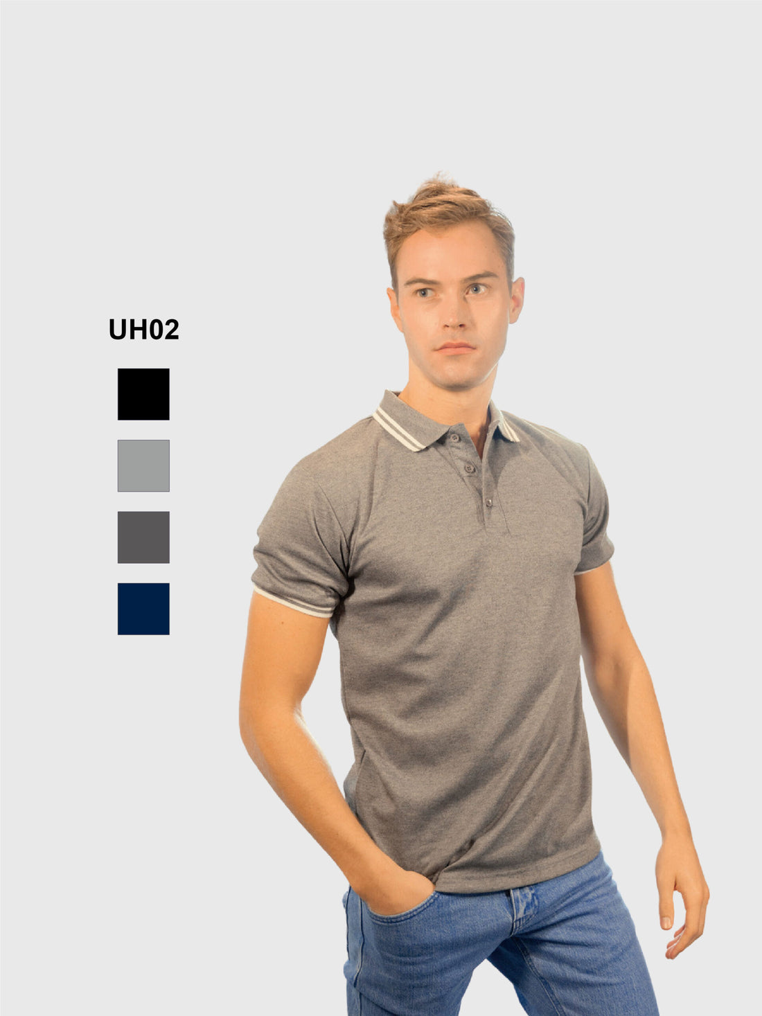 UH02- Ultifresh Double Pique FD Twin Tipped Polo T-Shirt (Unisex)